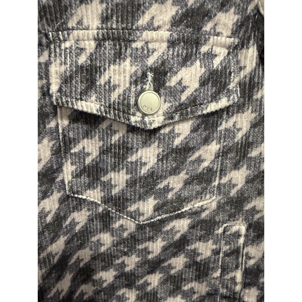 YTG Houndstooth Corduroy Trucker Jacket Women's Size‎ S - Picture 4 of 6